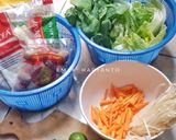 Foto langkah ke 1 dari resep Steamboat kuah simpel.