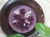 Puding art teknik 1 jarum (percobaan pertama)