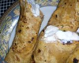 A picture of step 5 of Achari Potato Paratha Roll.