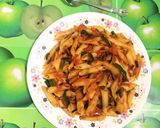 A picture of step 12 of Masala Chatpata Pasta.