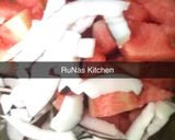 A picture of step 1 of RuNas Kitchen.