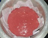 A picture of step 12 of Heart layered sponge cake.