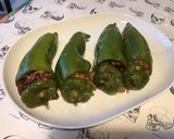 Une image de l'étape 7 de Poivrons cornes farcis au porc et tomates.