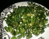 Bhindi masala karahi recipe step 2 photo