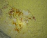 A picture of step 1 of Baingan bhaja.