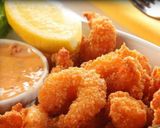 A picture of step 3 of Coconut shrimp with mango sauce.