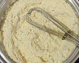 A picture of step 1 of Khaman dhokla(sweet version).