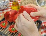 Foto del paso 5 de la receta: Pimientos rojos rellenos de tortilla de patatas en Airfryer Proscenic T31 de 15L