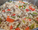 Foto del paso 2 de la receta: Arroz con setas y espárragos trigueros