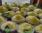 Foto del paso 9 de la receta: Cupcakes de mandarina con corazón de dulce de leche
