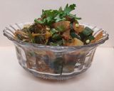 A picture of step 3 of Masala Bhindi.
