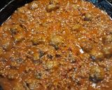A picture of step 9 of Sloppy Joes with Meatballs.