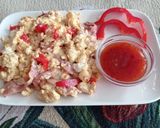 Φωτογραφία βήματος 4 της συνταγής Scrambled eggs 🥚🥓🧀🍳🫑