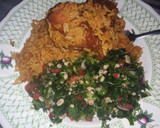 A picture of step 4 of Tabbouleh.