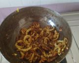 A picture of step 3 of Karlyachi bhaji(bitter gourd curry).