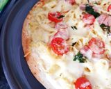 Une image de l'étape 5 de Pizza 🍕 wrap tagliatelles bacon 🥓 mozzarella gruyère râpé.