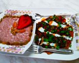 A picture of step 5 of Strawberry Porridge with Vegetables Omelette.