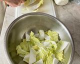 A picture of step 1 of Stir Fried Napa Cabbage.