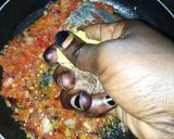A picture of step 2 of Yam-eggroll.