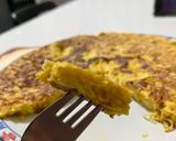 A picture of step 4 of Noodle Frittata with Pumpkin 🍜🎃🥚.