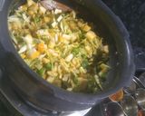 A picture of step 4 of Undhiyu.
