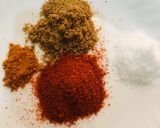 A picture of step 2 of Piyaz Karela.