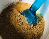 A picture of step 2 of 3 ingredients keto walnut mug cake.