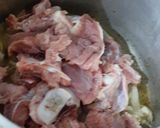 A picture of step 2 of Meat with dry whole spices.