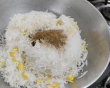 A picture of step 4 of Navratan Pulao.