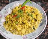 मटर पोहा(mater poha recipe in hindi) रेसिपी चरण 3 फोटो
