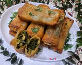 عکس مرحله 12 از دستور اسپرینگ رول اسفناج 😋