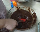 A picture of step 5 of Coffee walnut microwave oven brownies ready in 5 minutes.