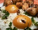 Foto del paso 8 de la receta: Huevos de gallinas silvestres, con ajos y prejil