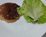 Foto del paso 7 de la receta: Hamburguesa🥩de res 🧀en pancakes🧇de vegetales🍔🥯🥞