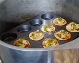 A picture of step 25 of Chicken bbq pizza muffins/pizza cups And bbq pizza.