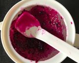 Foto langkah ke 3 dari resep Mpasi 6month bubur beras merah saus naga with ub + chia seed.