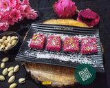 A picture of step 6 of Red Dragon Fruit Coconut Burfi.