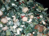 Tarta de verduras con garbanzos