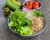Hình bước làm 4 của món Bún Riêu Nấu Nấm Đông Trùng Hạ Thảo