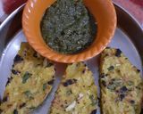 A picture of step 7 of Steamed Poha Veggie bites.