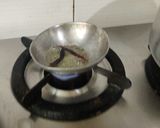 A picture of step 4 of Instant rava coconut puda/aapam (pancake) with coconut chatani.