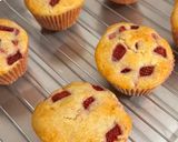 A picture of step 11 of Eggless Strawberry Muffins With Strawberry Buttercream Frosting.