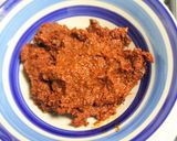 A picture of step 2 of Mutton Ghee Roast.