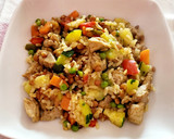 Foto del paso 8 de la receta: Arroz con lentejas, solomillo y verduras al curry