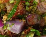 A picture of step 5 of Spring onion moong daal pakore with Green chilli 💚.