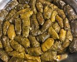 A picture of step 10 of Mimika's Stuffed Grape Leaves (Dolmadakia).