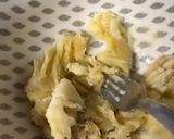 Une image de l'étape 1 de Bowl cake banane - avoine et pépites de chocolat.