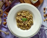 Foto del passaggio 9 della ricetta Malloreddus al pesto di melanzane e cacioricotta fresco