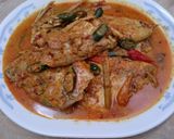 Foto langkah ke 7 dari resep Gulai kepala dan fillet kakap merah kecombrang.