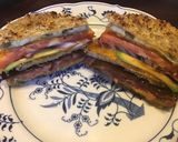 A picture of step 2 of California Farm Veg Eggplant Cheese Burger.
